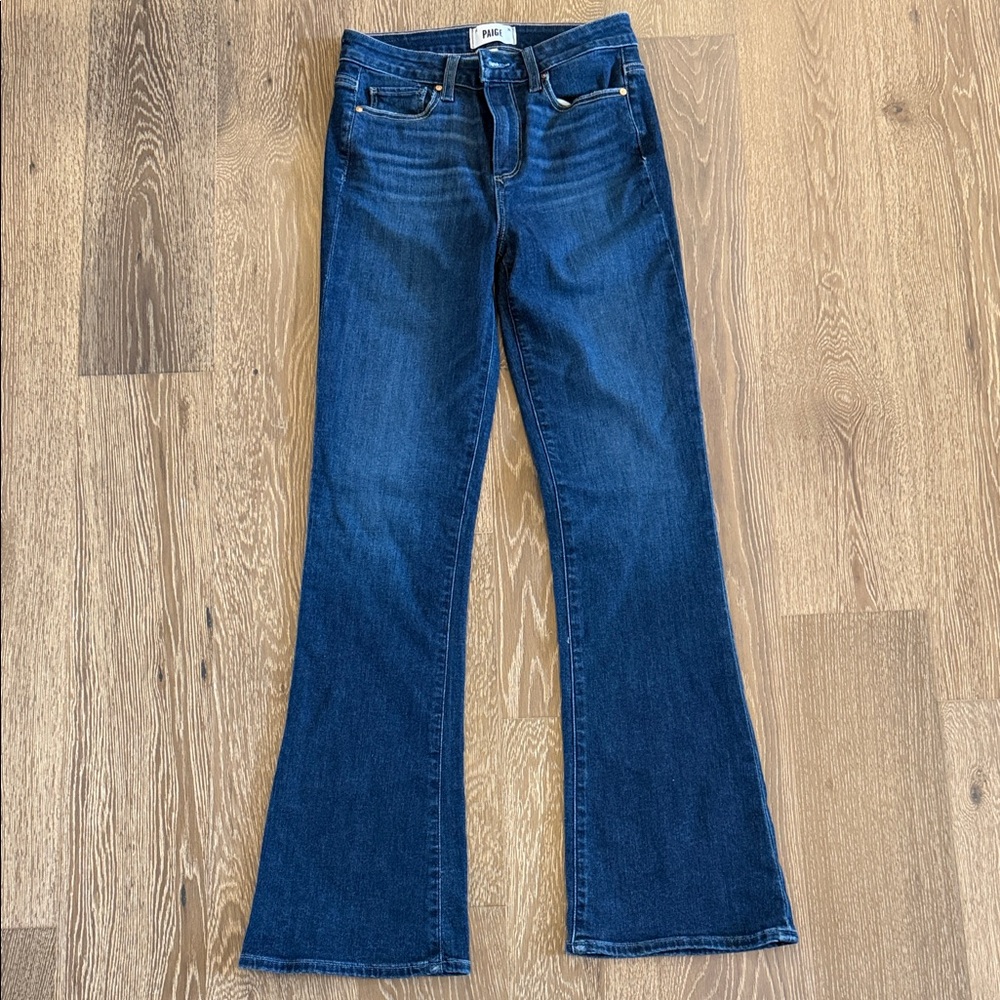 PAIGE Dark Blue Flare Jeans